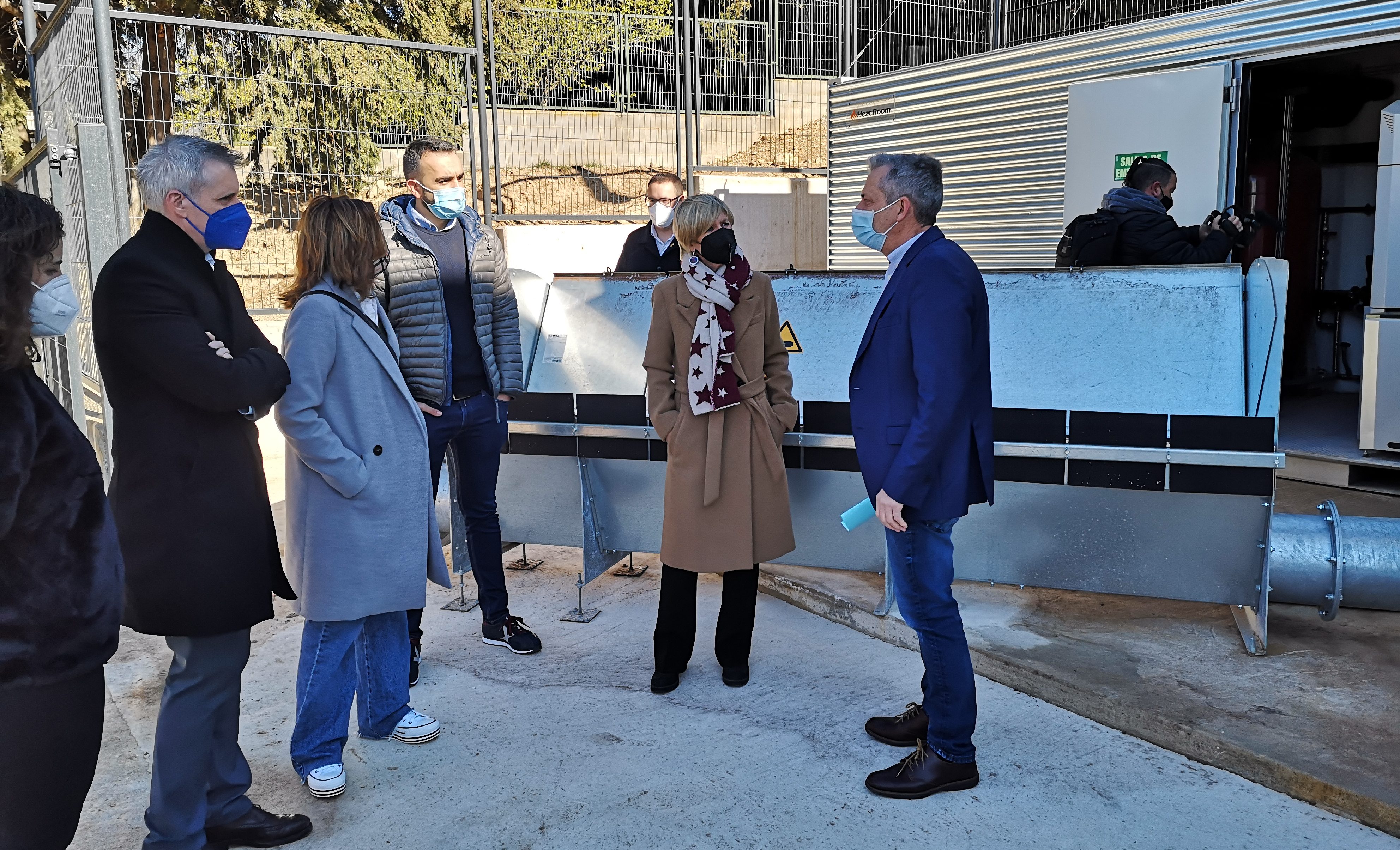L'escola, la llar d'infants i el centre de rehabilitació de la Sénia escalfen amb la ‘Xarxa de calor de proximitat’