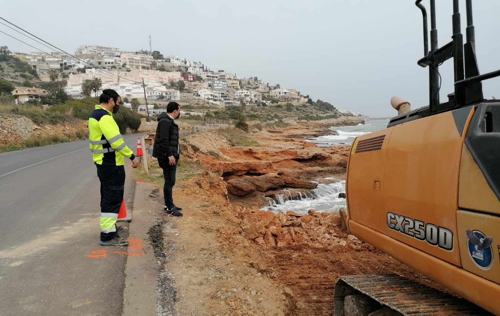 Comencen les obres de reconstrucció de l'accés pel litoral a la zona sud de Peníscola