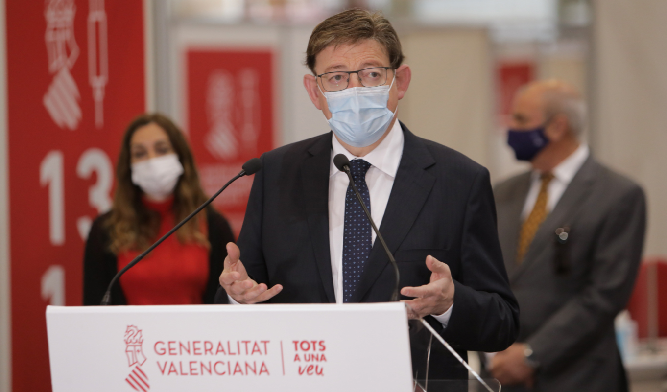 Puig anuncia que la Comunitat Valenciana rebrà la setmana vinent 401.400 vacunes
