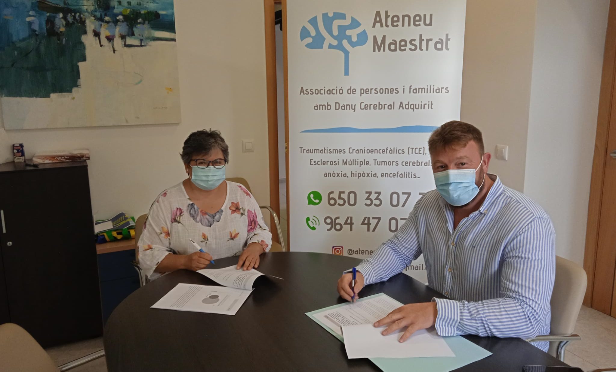 Sant Jordi reforça la col·laboració amb Ateneu Maestrat per a ajudar als malalts amb dany cerebral adquirit