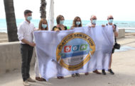 Acte de lliurament de les banderes «Platja Sense Fum» a la platja del Morrongo de Benicarló 18-06-2021