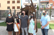 Inauguració de l’escultura ‘Un bri d’esperança’, de Josep Antoni Garcia Bel, Garci, als Jardins del MUCBE 23-08-2021