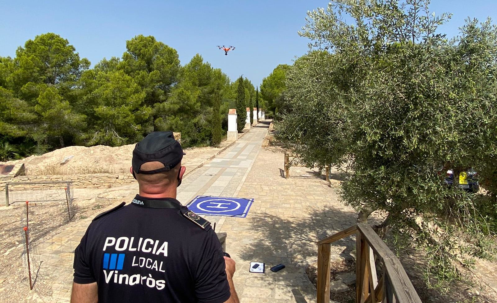 La Policia Local de Vinaròs realitza tasques de vigilància preventiva amb dron