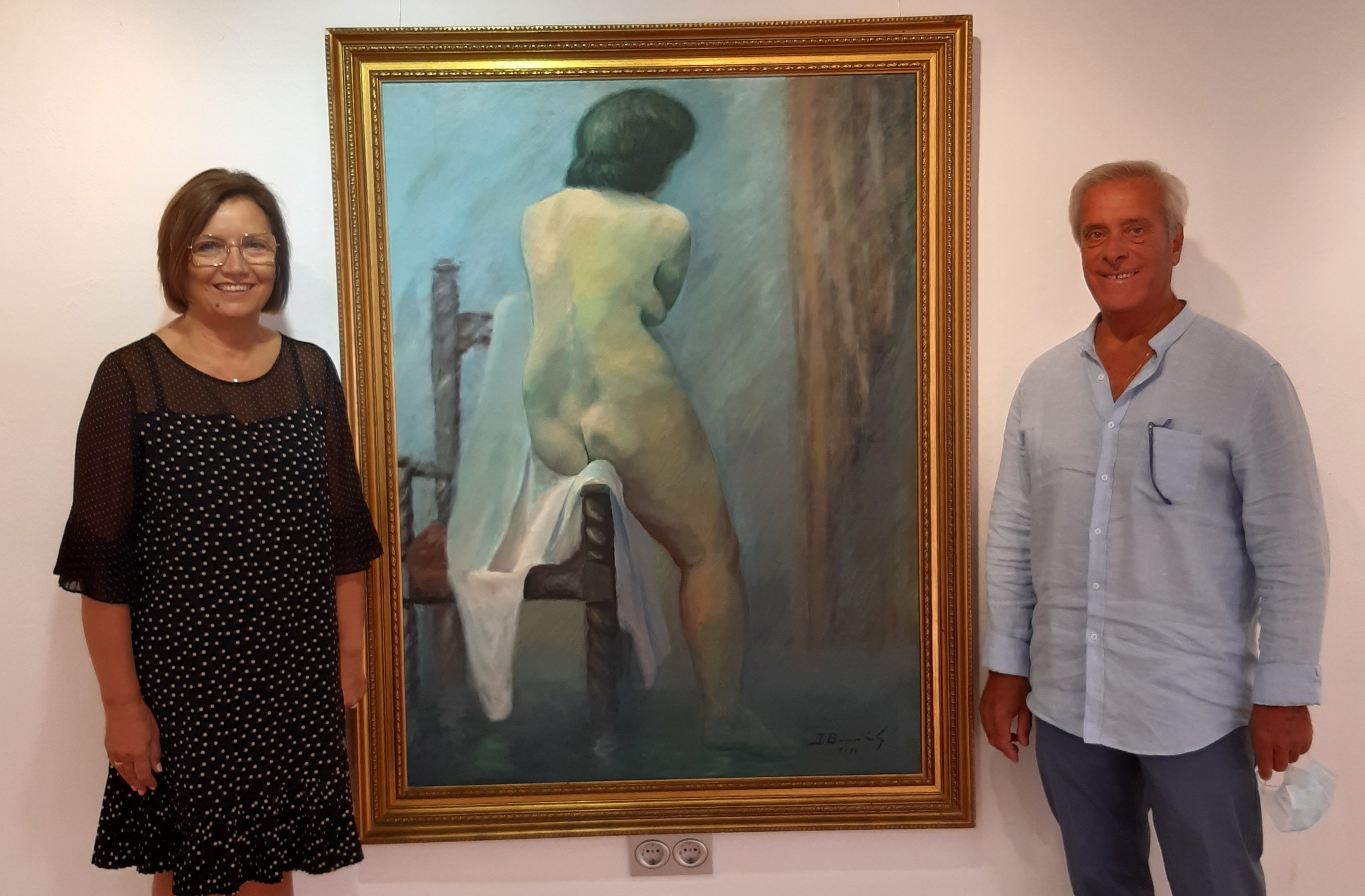 L'escultor i pintor benicarlando Jorge Borrás fa donació d'una obra pictòrica al Mucbe