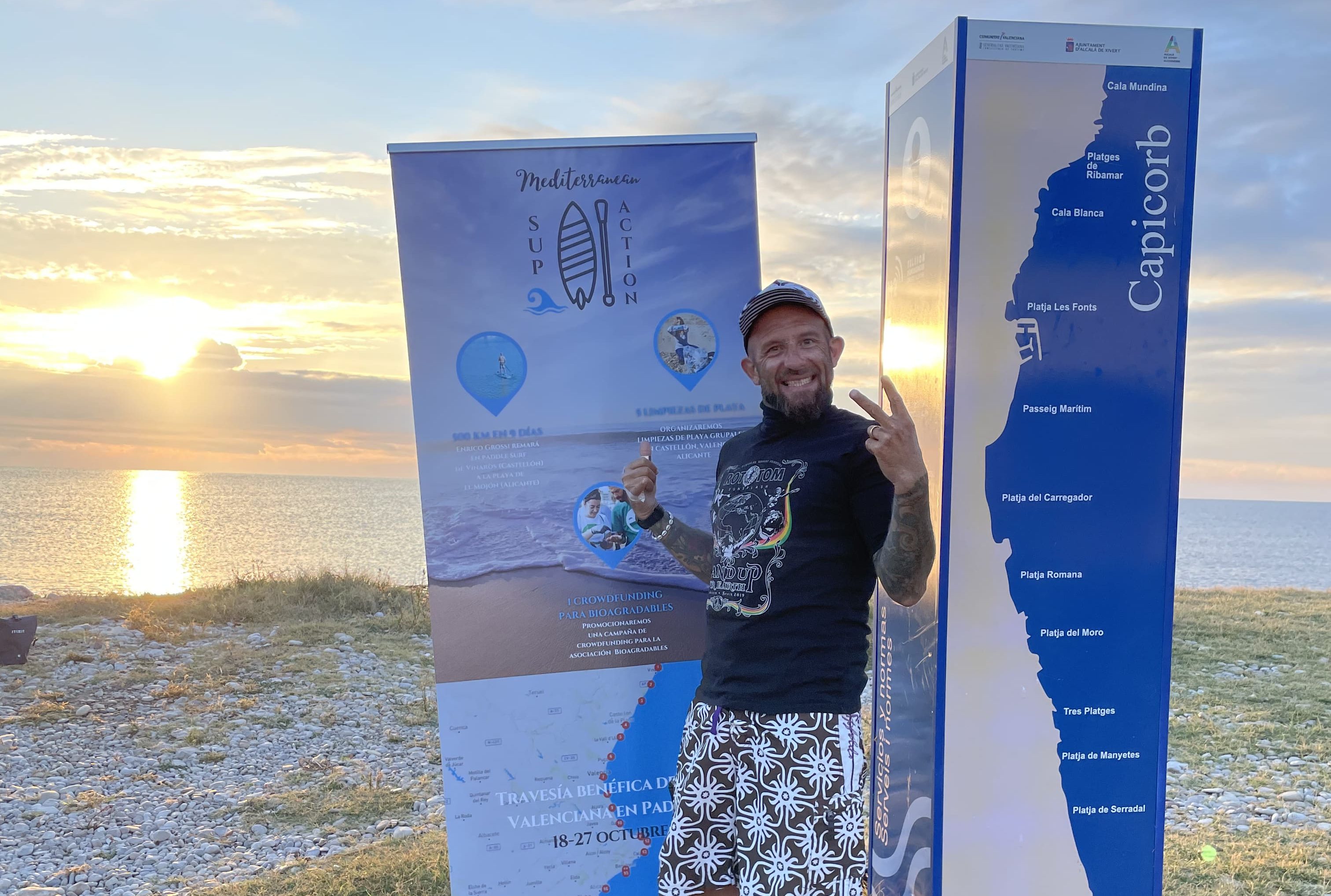 Enrico Grossi completa la travessia de més de 400 km en paddle surf en defensa del Mar Mediterrani