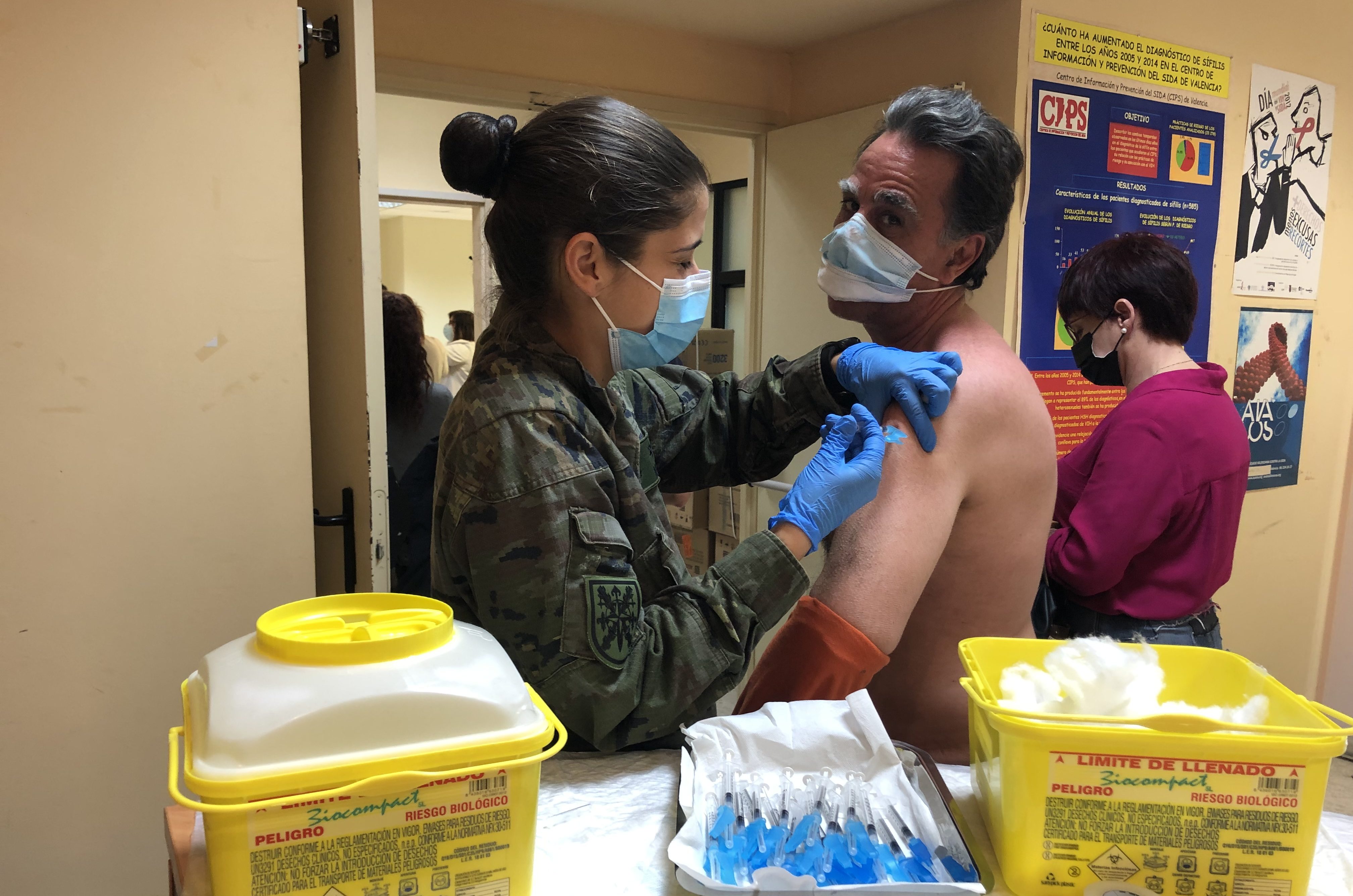 Els equips militars d'immunització també vacunaran a Vinaròs, Benicarló i Peníscola