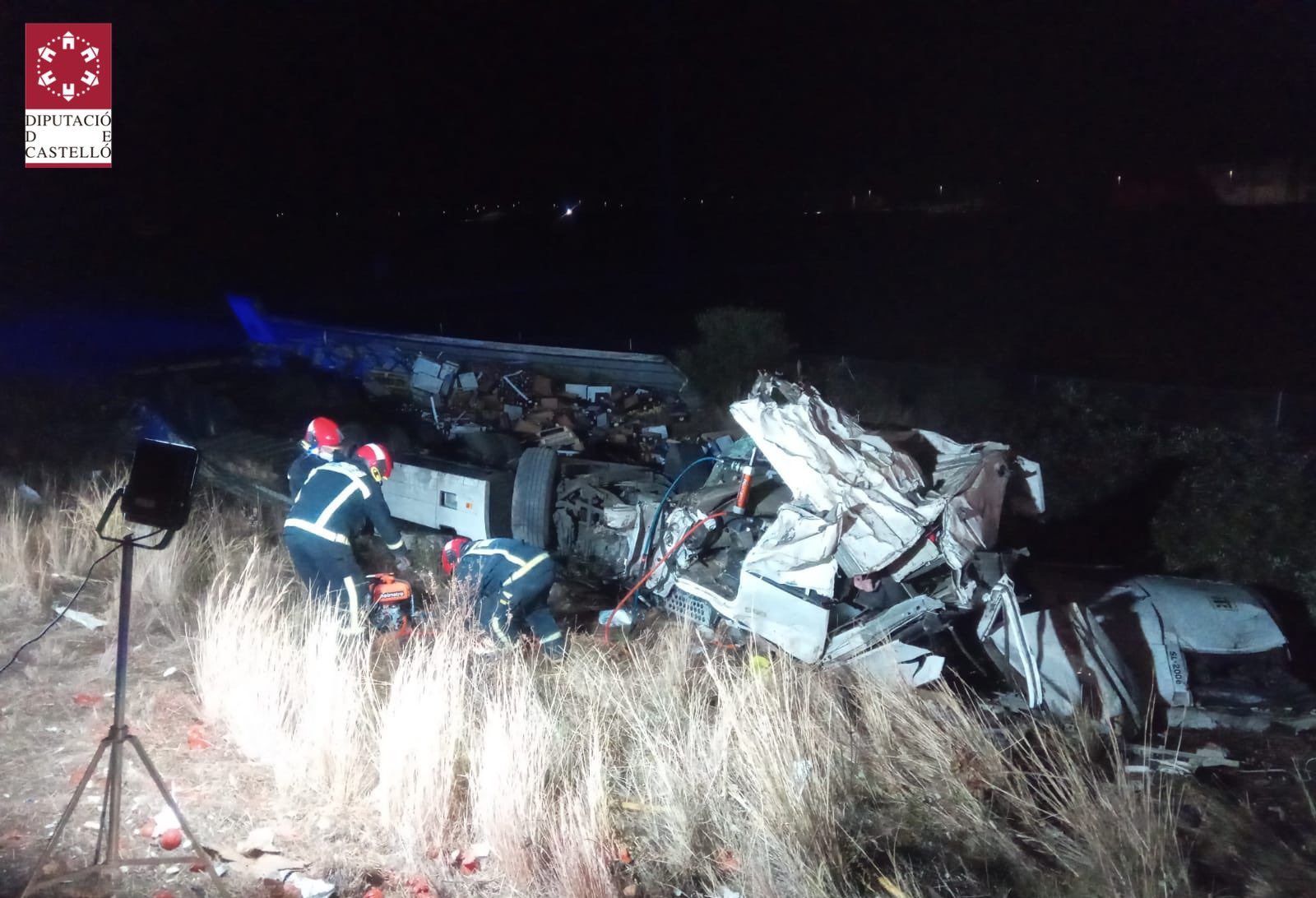 Accident de trànsit en l'AP7 a Benicarló