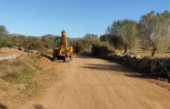 Tírig realitza manteniment de camins rurals