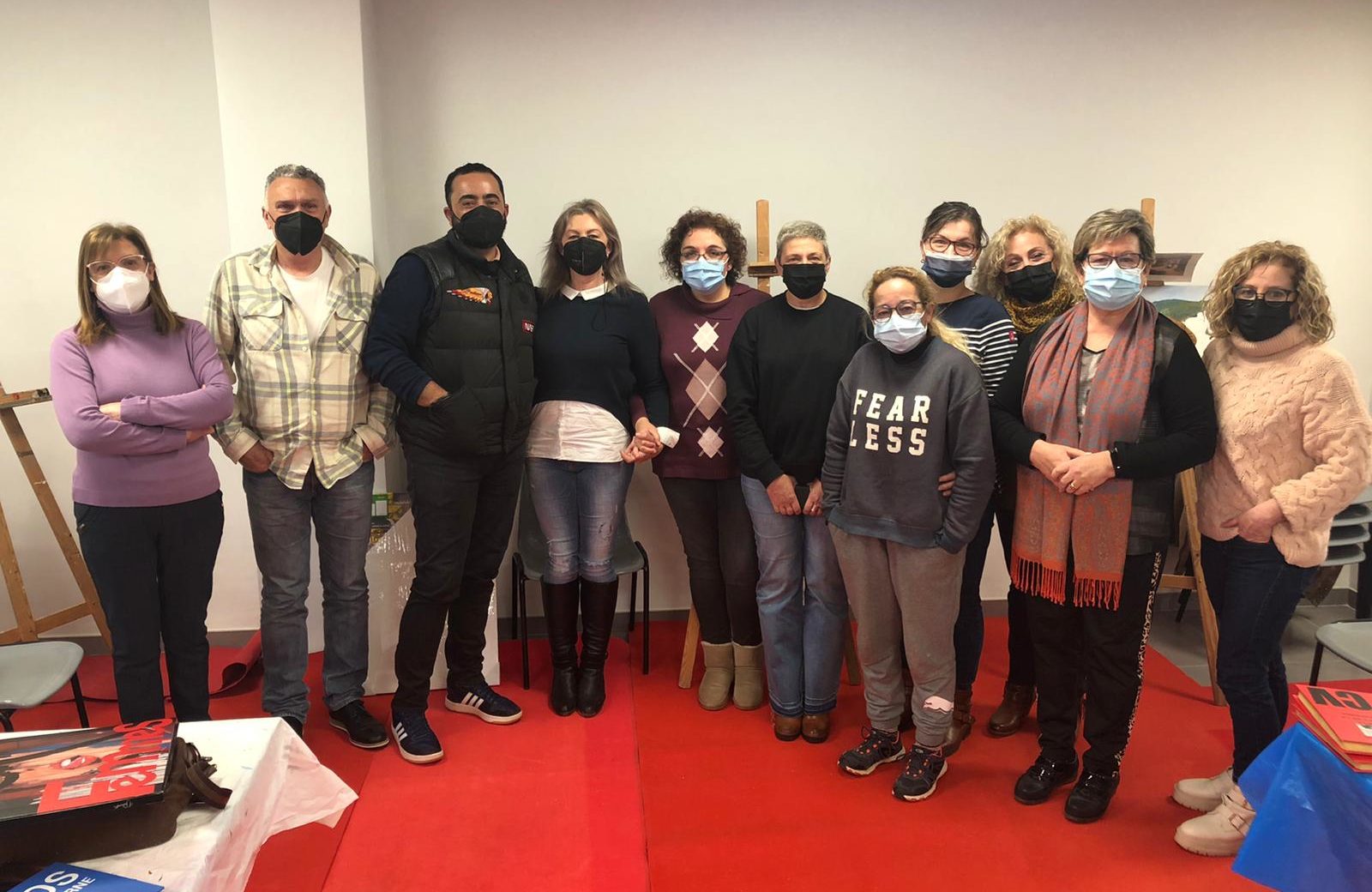 L'artista plàstic, Fabián Salazar, ofereix una classe magistral a Santa Magdalena