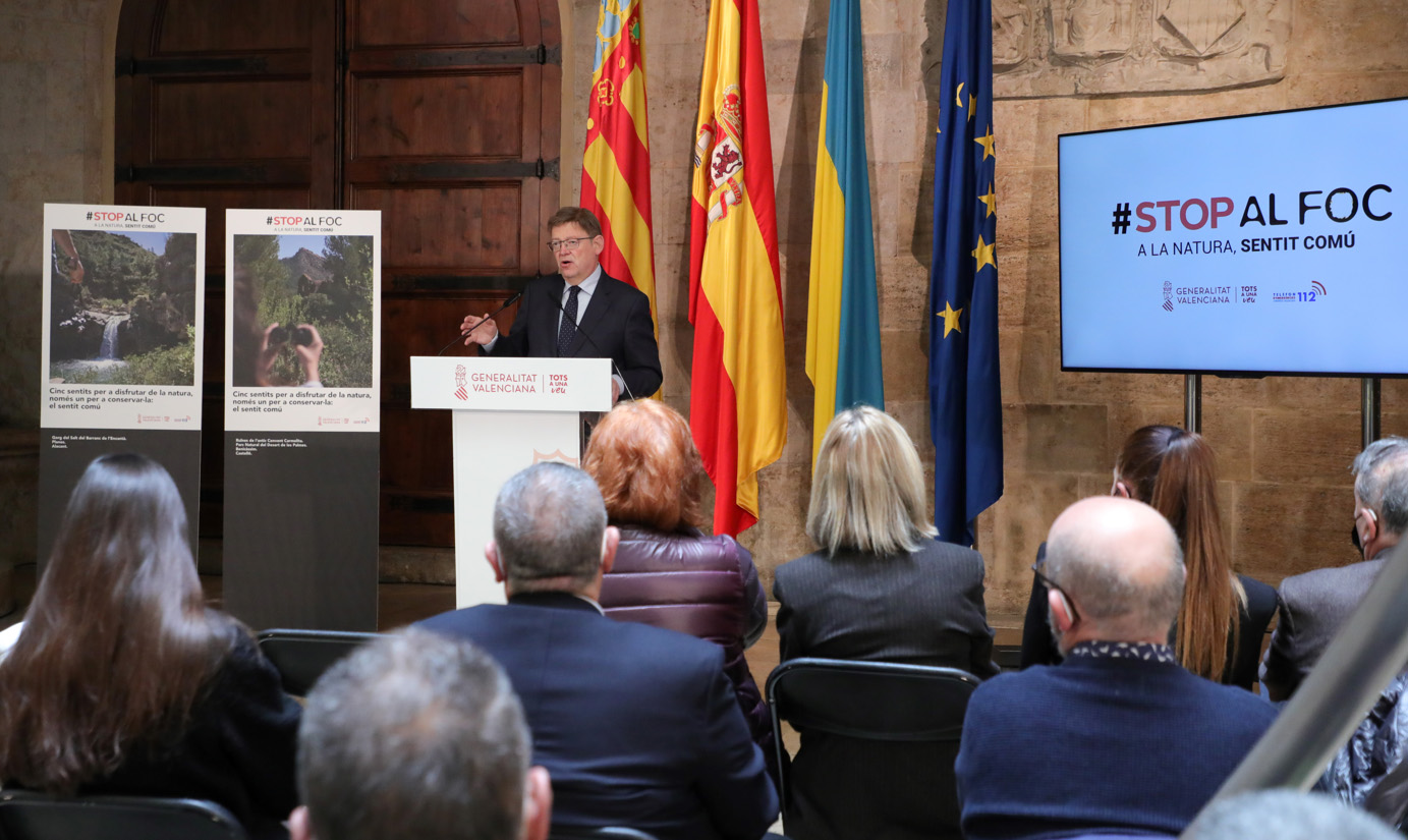 Puig apel·la a la corresponsabilitat i al sentit comú per «a preservar i gaudir» del territori valencià