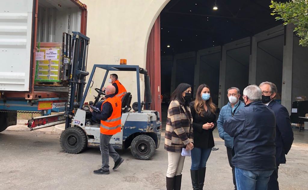 El Consell inicia un nou operatiu d'enviament d'ajuda humanitària a Ucraïna des de Castelló amb 48 palets