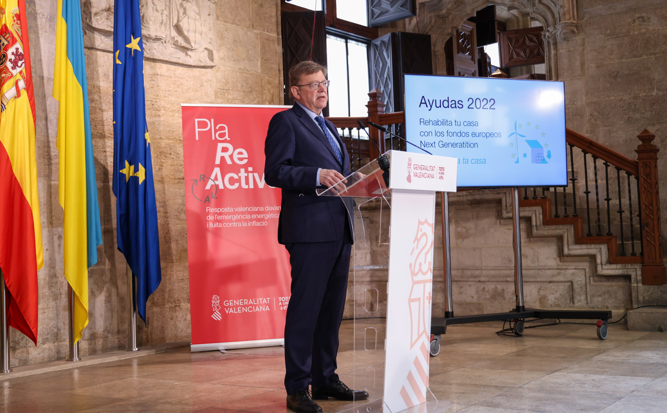 La Generalitat activa un pla d'ajudes a la rehabilitació per a impulsar l'eficiència energètica en 17.000 vivendes