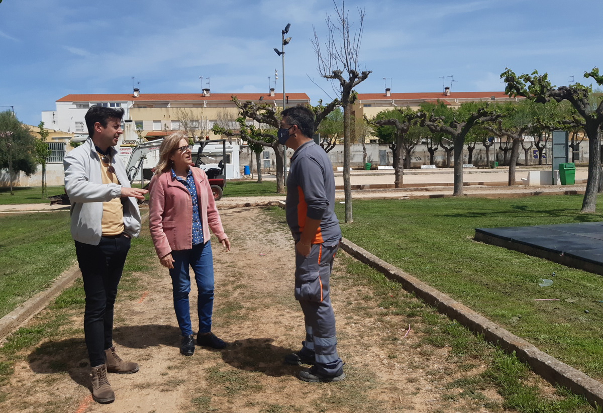 Benicarló adequa el parc de la Petanca i renova el reg i la il·luminació