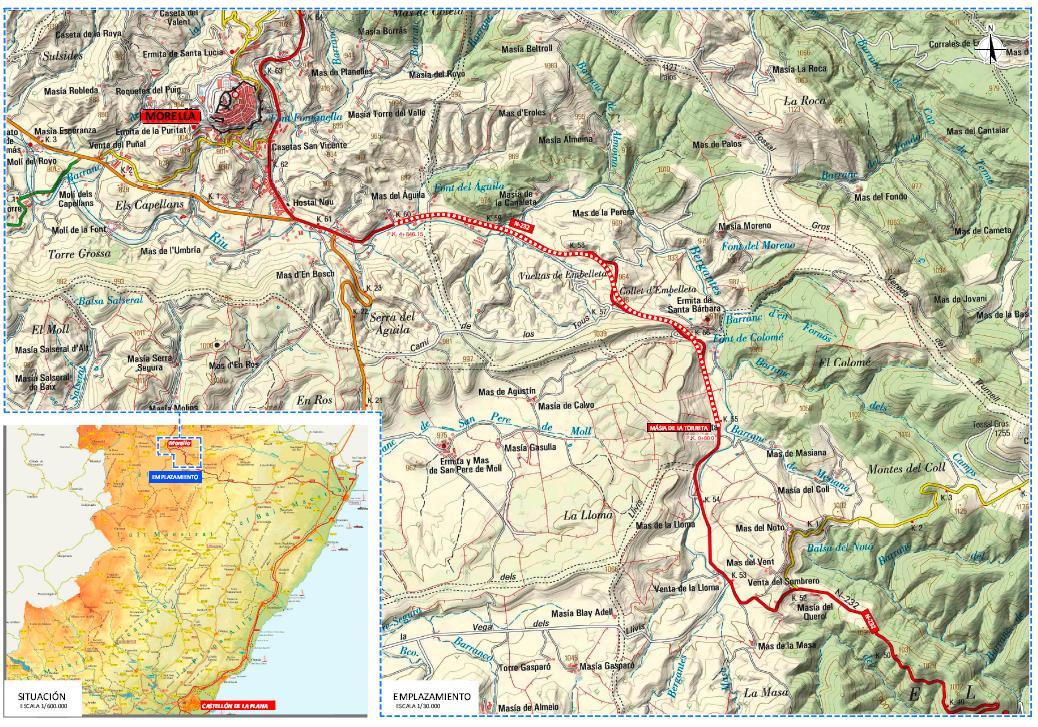 El Mitma aprova l'expedient i el projecte de traçat de l'N-232 entre la Masia de la Torreta i Morella