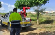 Càlig aplica els tractaments periòdics contra els mosquits al centre urbà