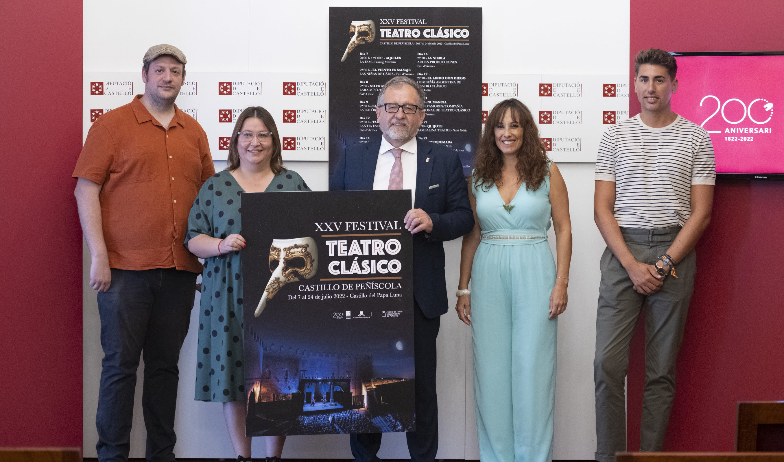 La Diputació impulsa un cartell de gran nivell en el «XXV Aniversari» del Teatre Clàssic del Castell de Peníscola