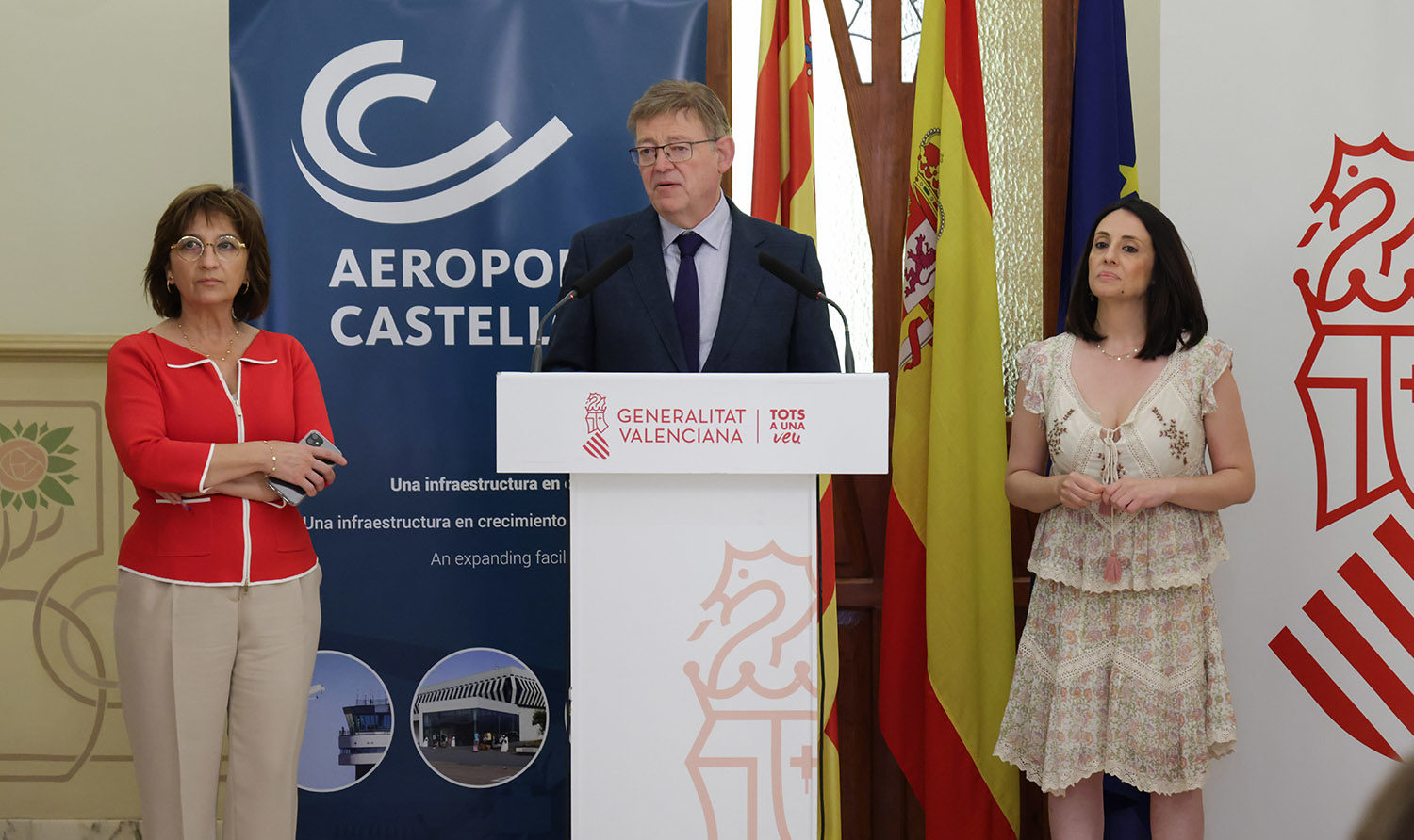 Puig anuncia la licitació del projecte del futur «pol empresarial» de l'aeroport de Castelló