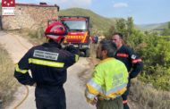 Martí destaca la rapidesa dels Bombers de la Diputació en l'incendi de Fuentes de Ayódar