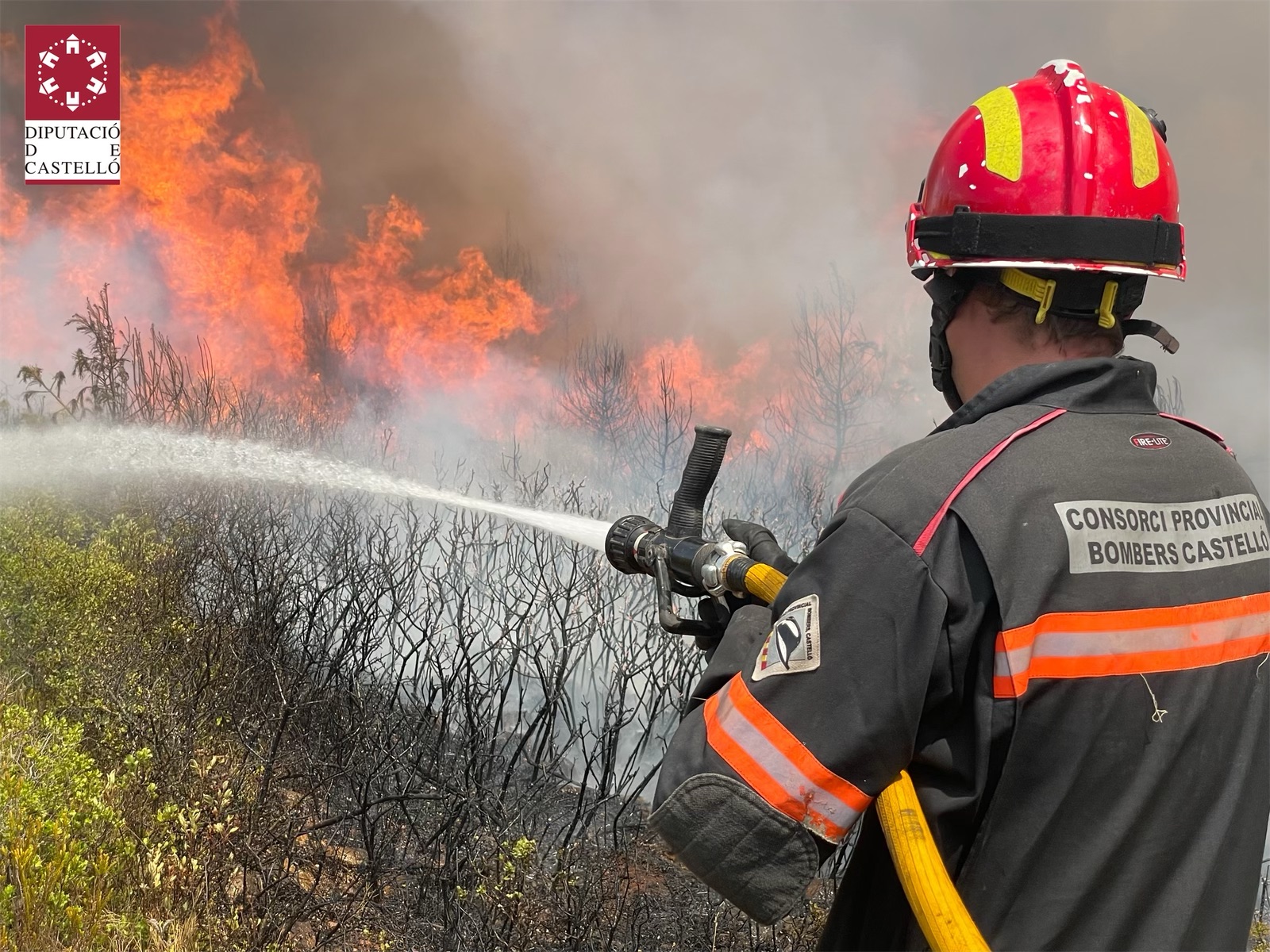 Falomir reconeix la labor «impecable» de bombers, cossos de seguretat i alcaldes en els incendis forestals