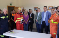 Puig visita, amb Sánchez i Grande-Marlaska, el Lloc de Comandament Avançat de l'incendi de Bejís