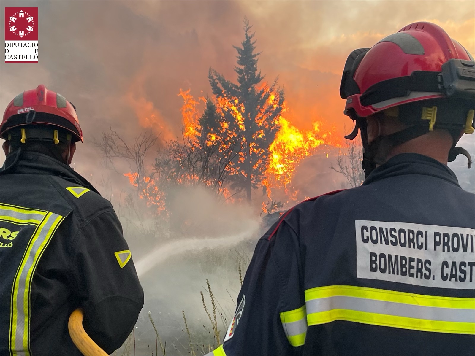 Més de 230 persones treballen en l'extinció de l'incendi forestal de Bejís