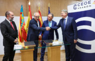 Puig advoca per reforçar l'aliança política i empresarial amb Aragó per a accelerar el corredor Cantàbric-Mediterrani