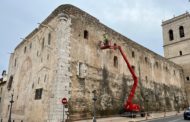 Comence la restauració de les pintures d’arquitectura fingida de l’església arxiprestal de Vinaròs