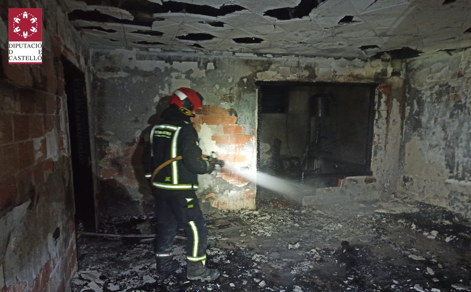 Incendi d'una vivenda en Benicarló