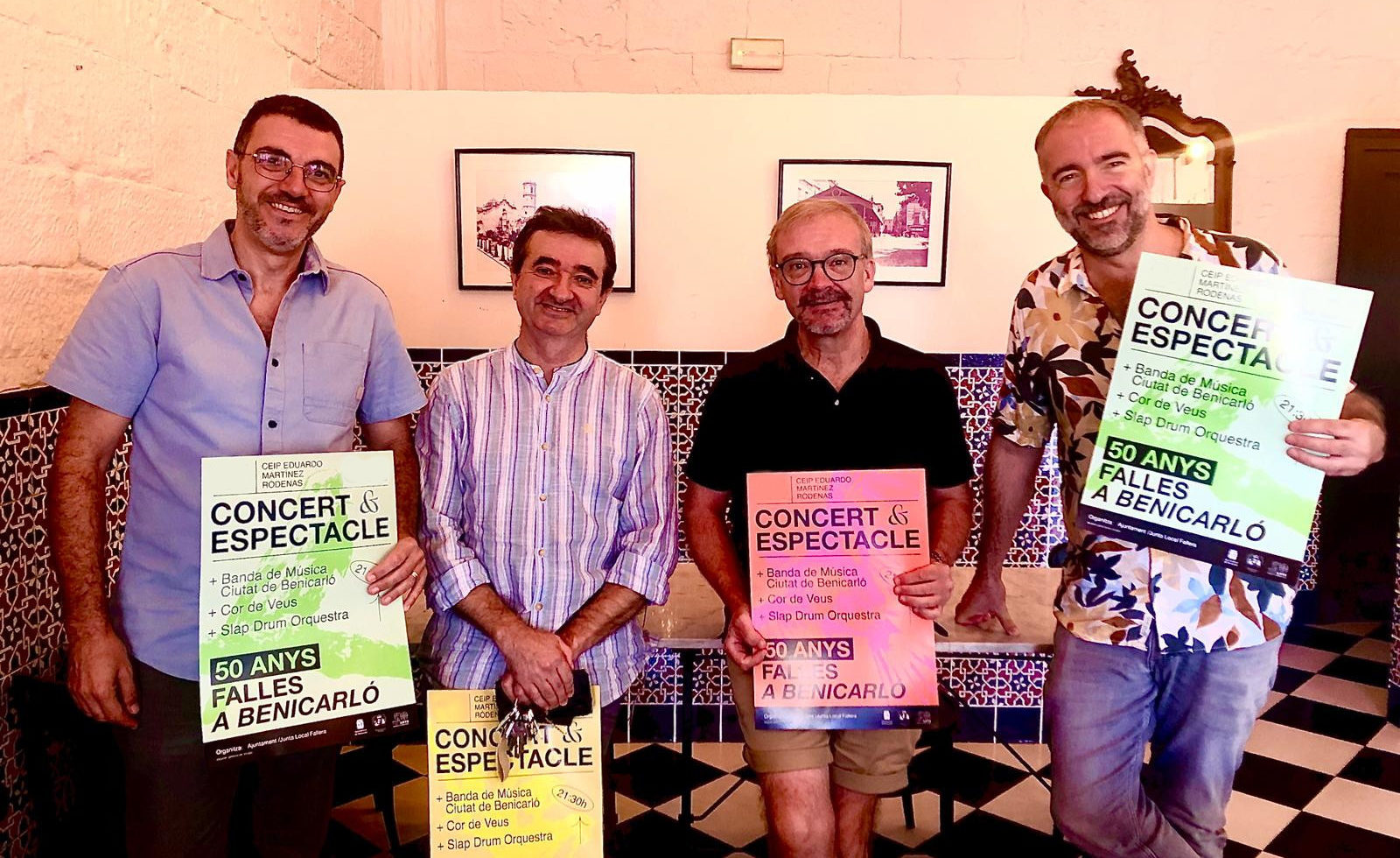 Els 50 anys de les Falles de Benicarló comencen amb un concert-espectacle amb 200 músics