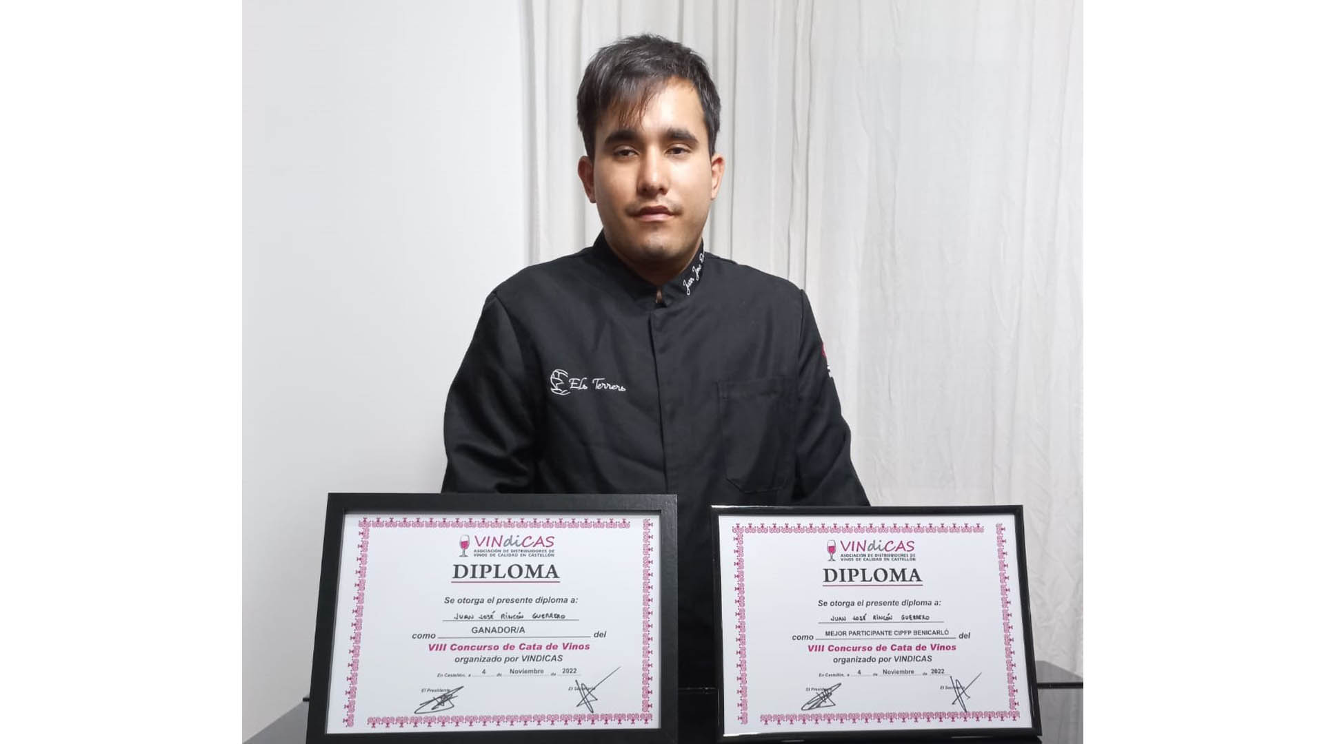 Juan José Rincón guanya el VIII Concurs de Tast de Vins entre escoles d'hostaleria