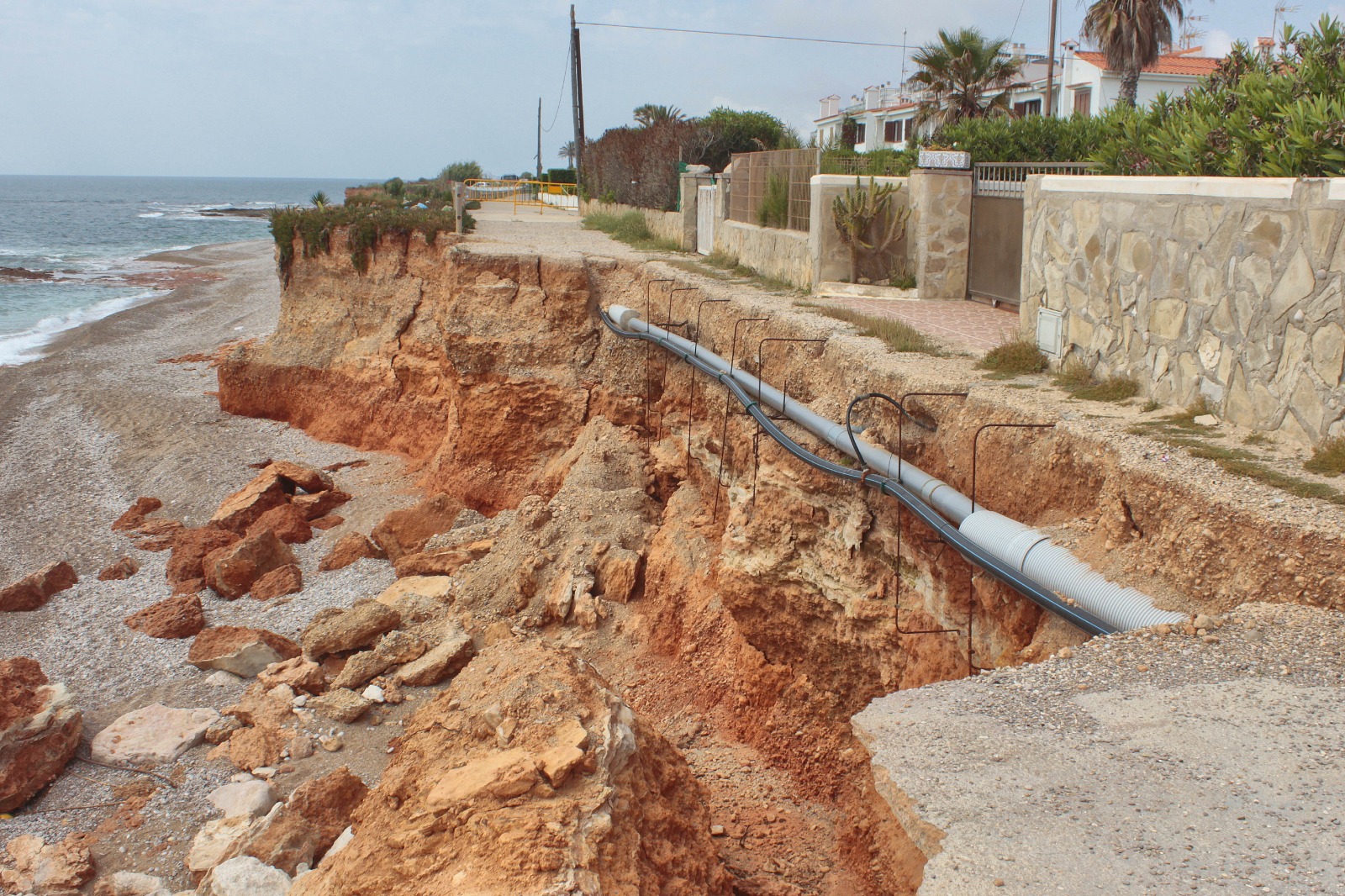 El PP de Vinaròs demana la reparació urgent del tram de la costa Sud que es va esfondrar al juny