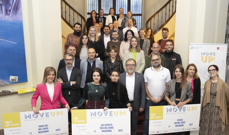 Martí destaca la importància de l'emprenedoria per a lluitar contra la despoblació en els premis «Move Up!»