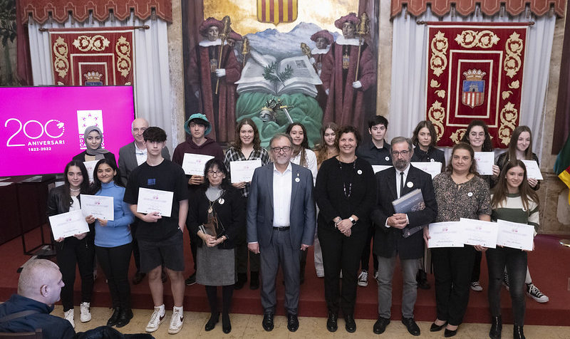 Entrega dels premis del «Concurs de microrelats, vídeos i vinyetes contra la violència de gènere»