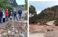 El secretari autonòmic d'Emergències visita Rossell per veure els danys provocats per les pluges