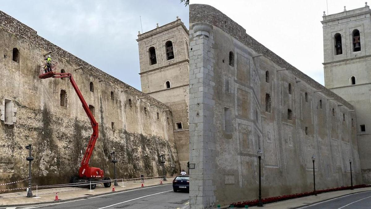 Vinaròs es reuneix amb Patrimoni per a recuperar les pintures policromades del centre històric