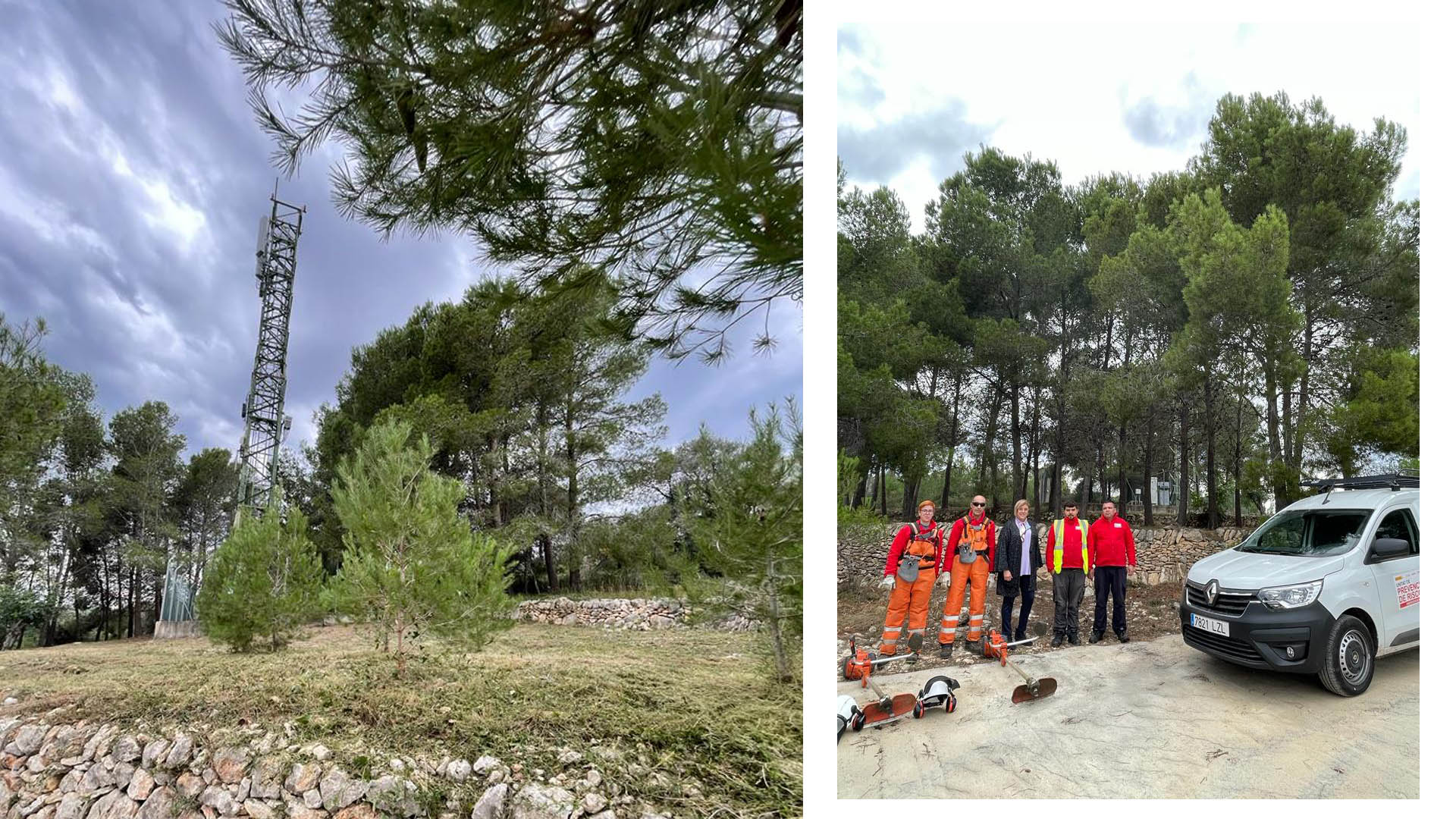 La Brigada EMERGE inicia les feines de neteja i desbrossament del terme de Càlig