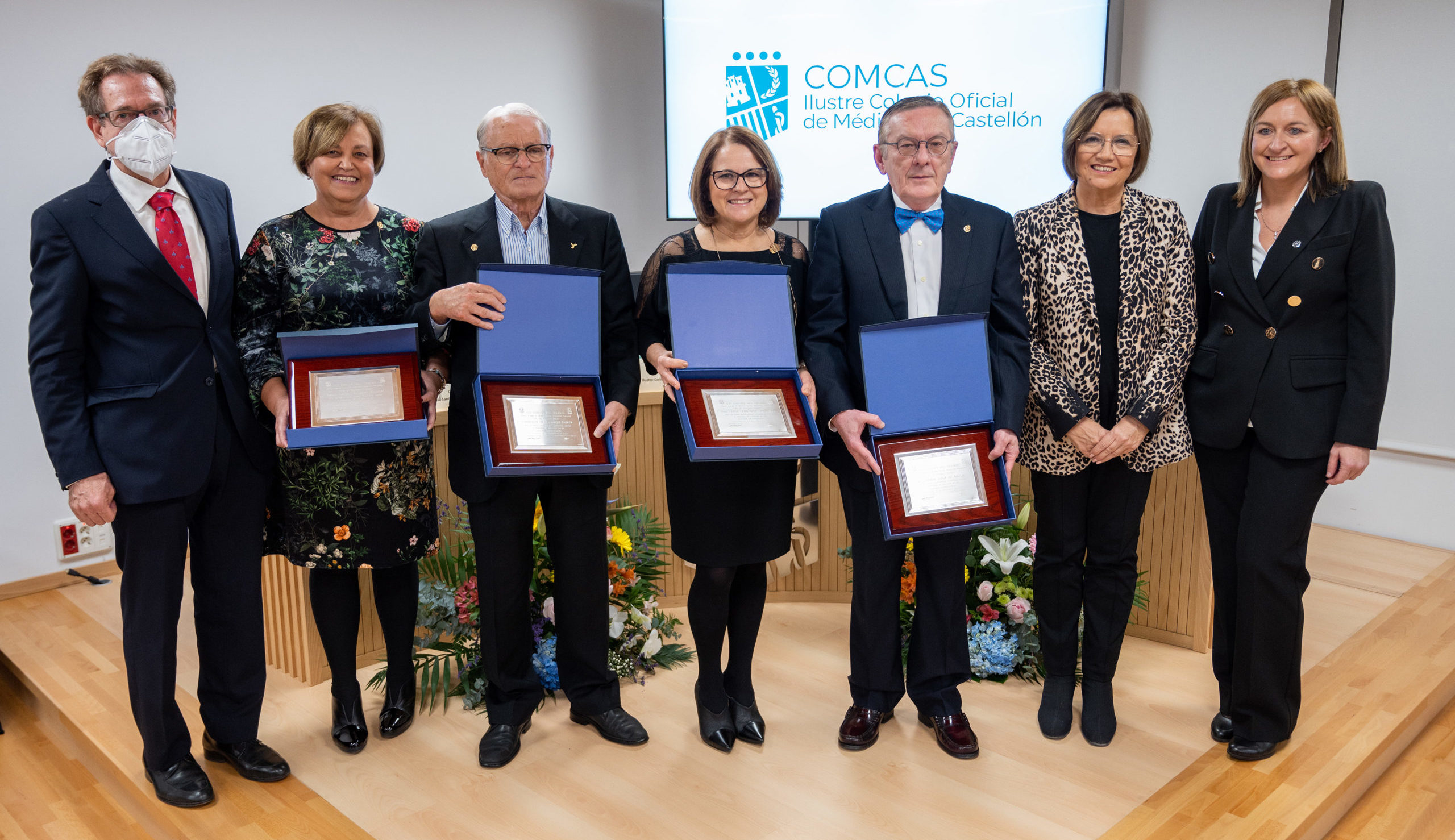 El COMCAS entrega els premis a la trajectòria dels doctors Carda, Sidro, Usó i López-Farnós