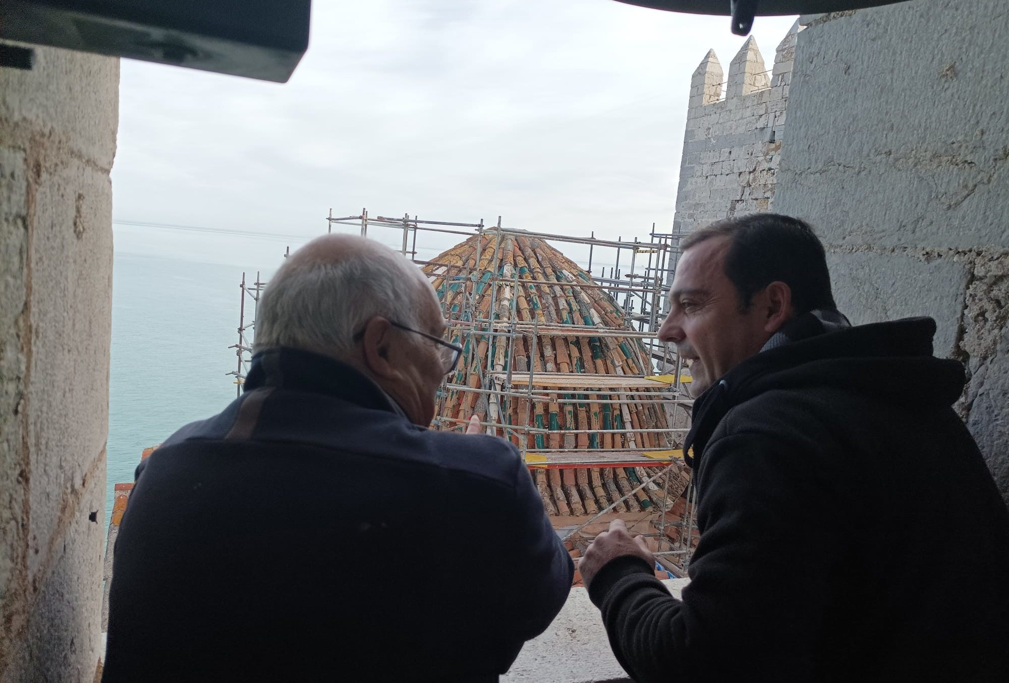 Peníscola col·labora en la reparació de la cúpula de l’ermita de la Patrona