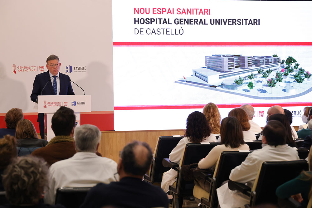 Puig anuncia una inversió de 241 M per a convertir l'Hospital General en un centre «de referència»