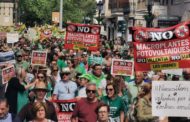 Més de 3.000 persones es manifesten contra els grans projectes fotovoltaics i en defensa d'un món rural viu