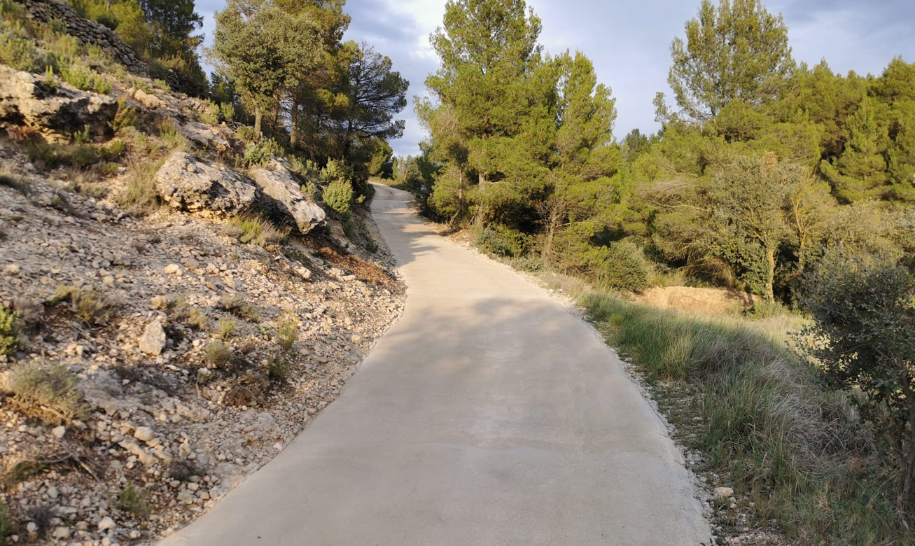 Palanques arregla una pista forestal amb l'ajuda de la Diputació