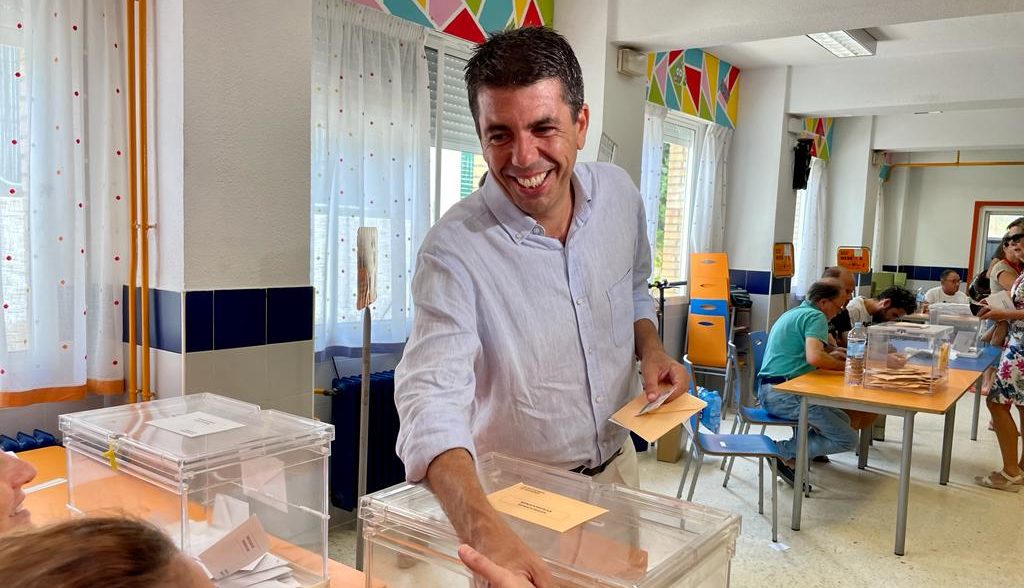 Mazón anima a la participació: «El resultat de les generals és decisiu per a la Comunitat Valenciana»