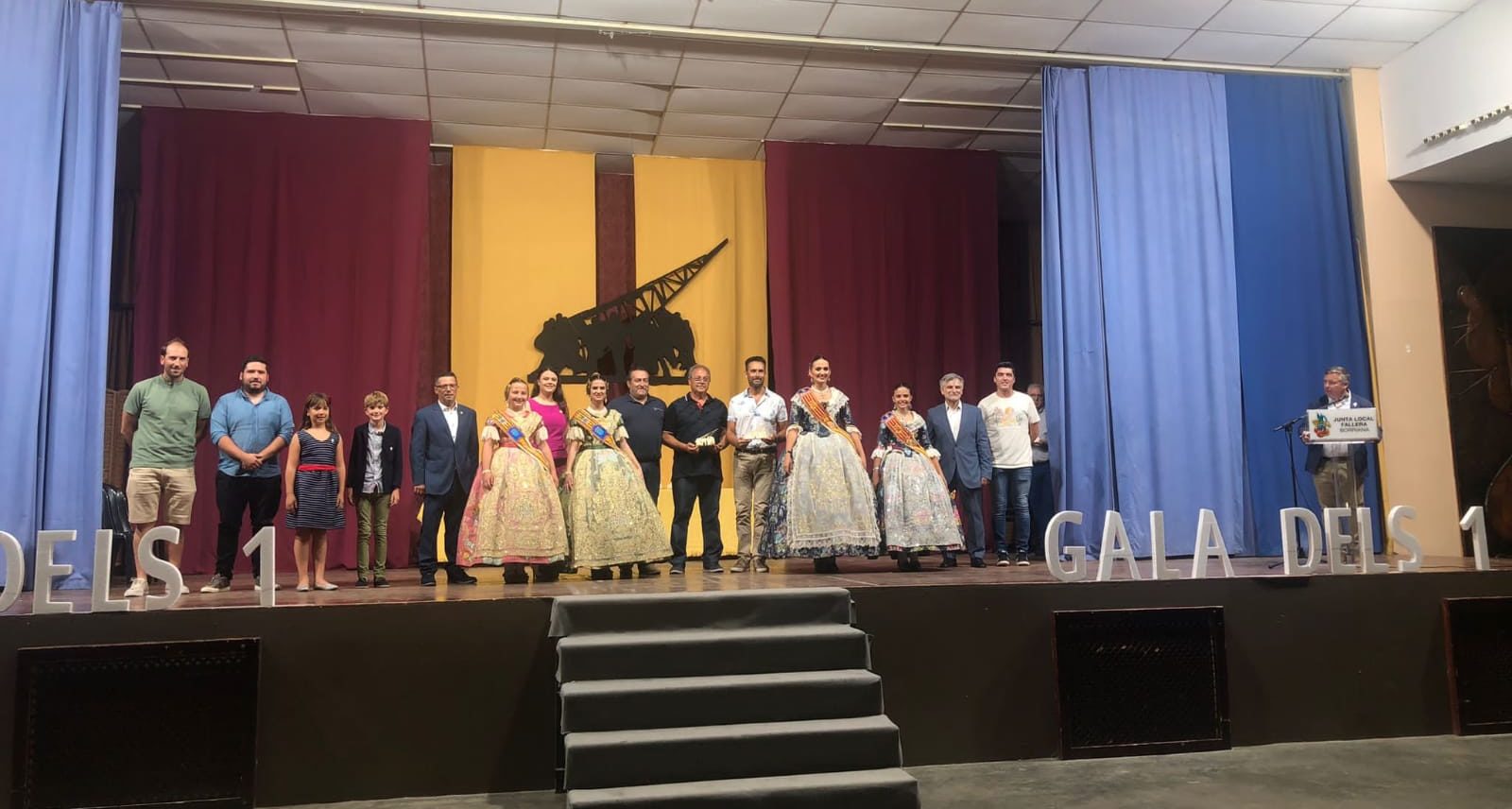 La Fallera Major de Benicarló participa a Borriana en la «Gala dels 1» de les JLF