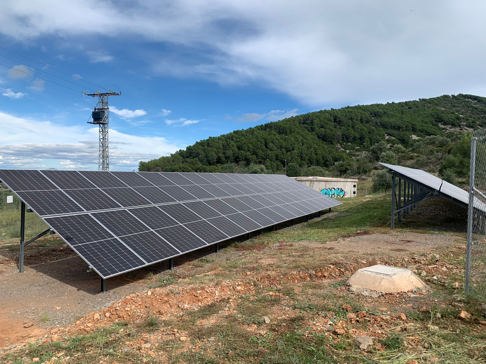 El depòsit d'aigua de Santa Magdalena ja es proveeix a través d'energia fotovoltaica