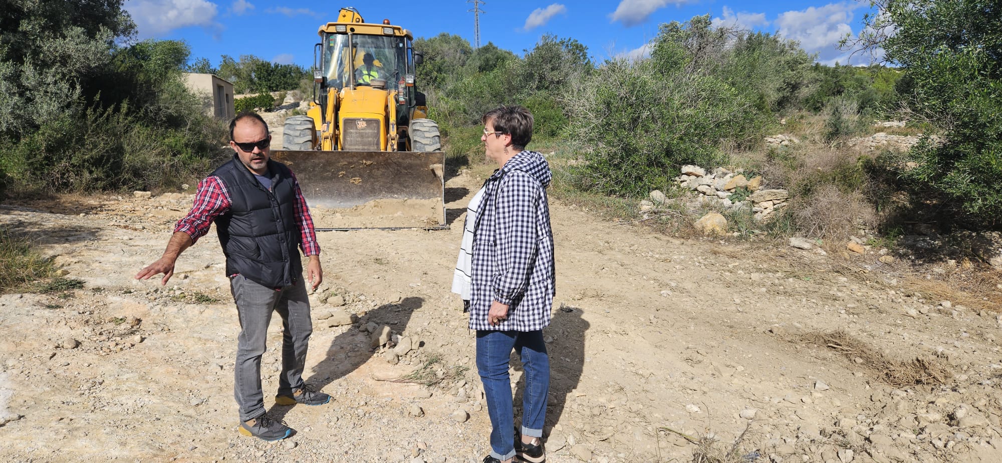 Càlig continua amb les feines de reparació dels camins afectats per les precipitacions de setembre