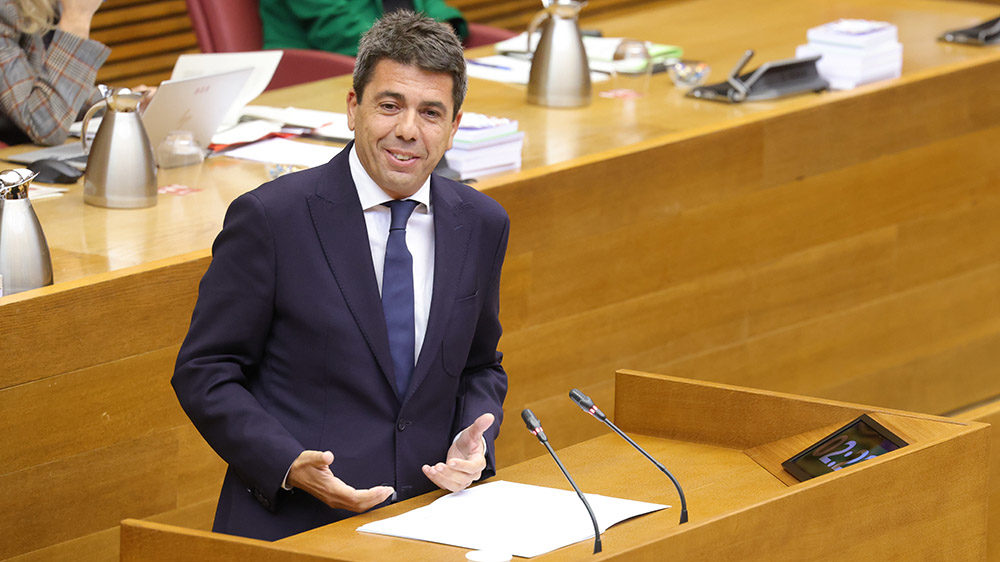 Mazón reitera la seua proposta de diàleg amb tots els grups parlamentaris per a aconseguir acords