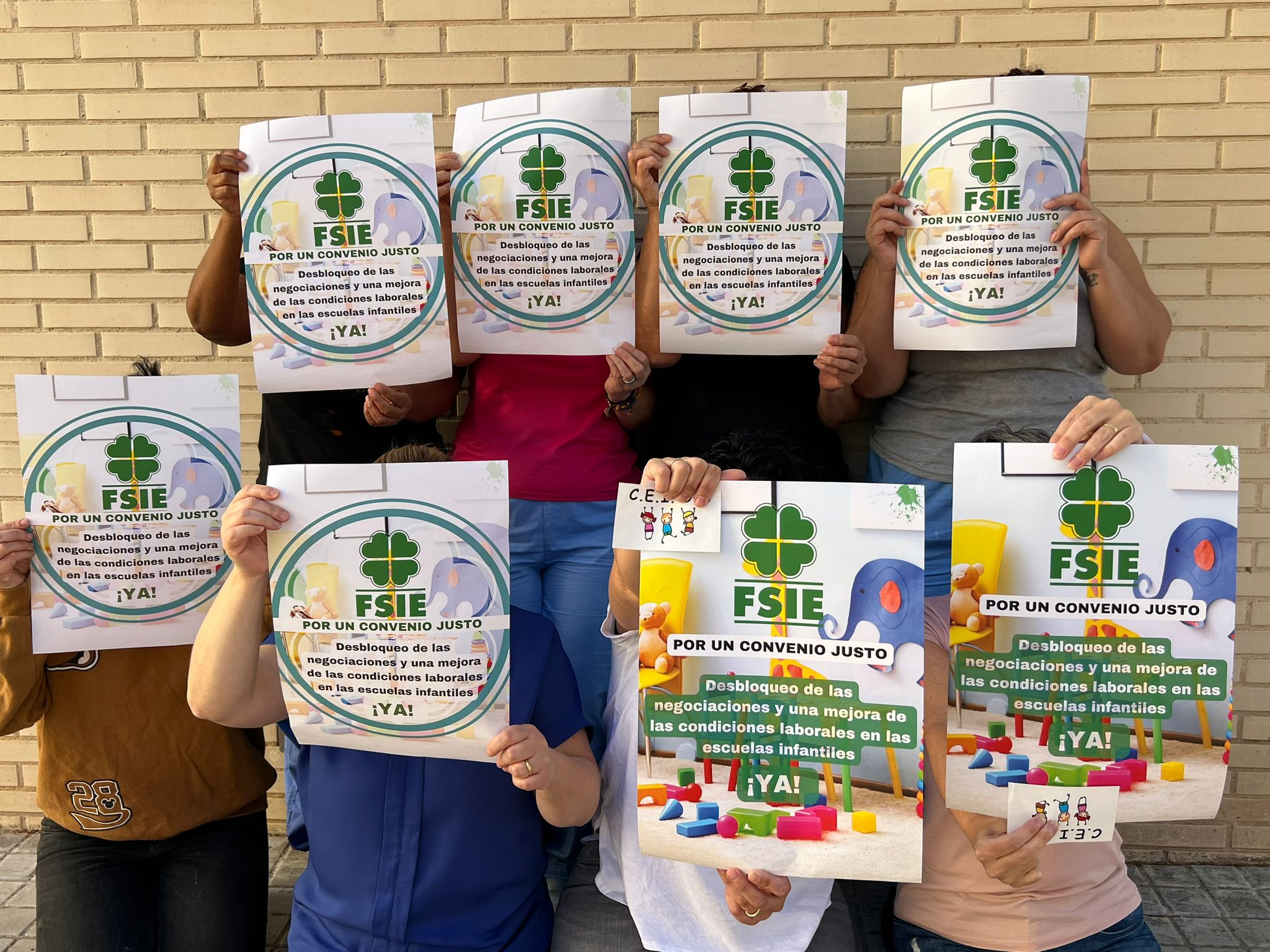 FSIE es mobilitza al costat de les treballadores de les escoles infantils per un conveni digne