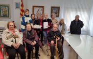 Els usuaris del SPAP visiten l’Ajuntament de Càlig amb motiu de Sant Antoni