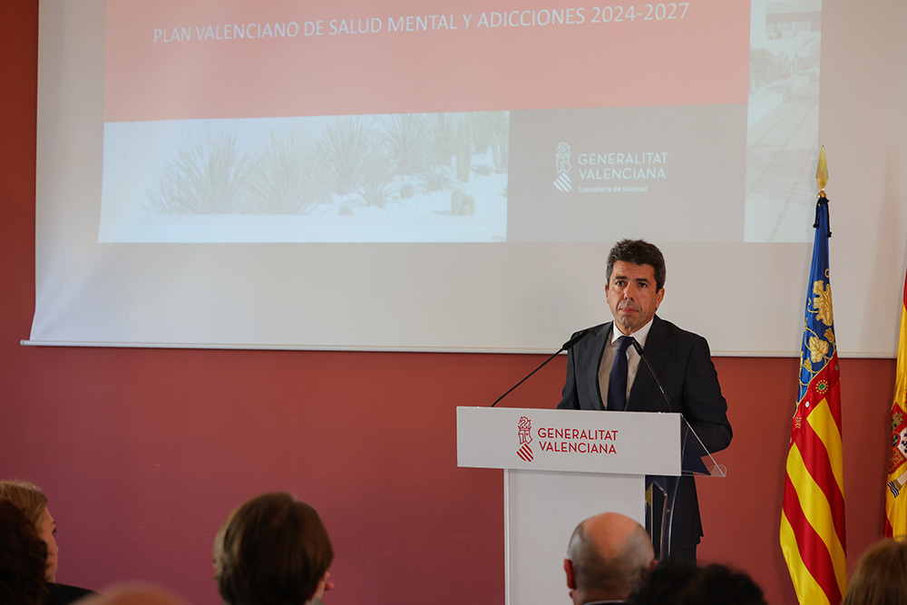 Mazón anuncia el major pressupost de la història per al Pla Valencià de Salut Mental i Addiccions