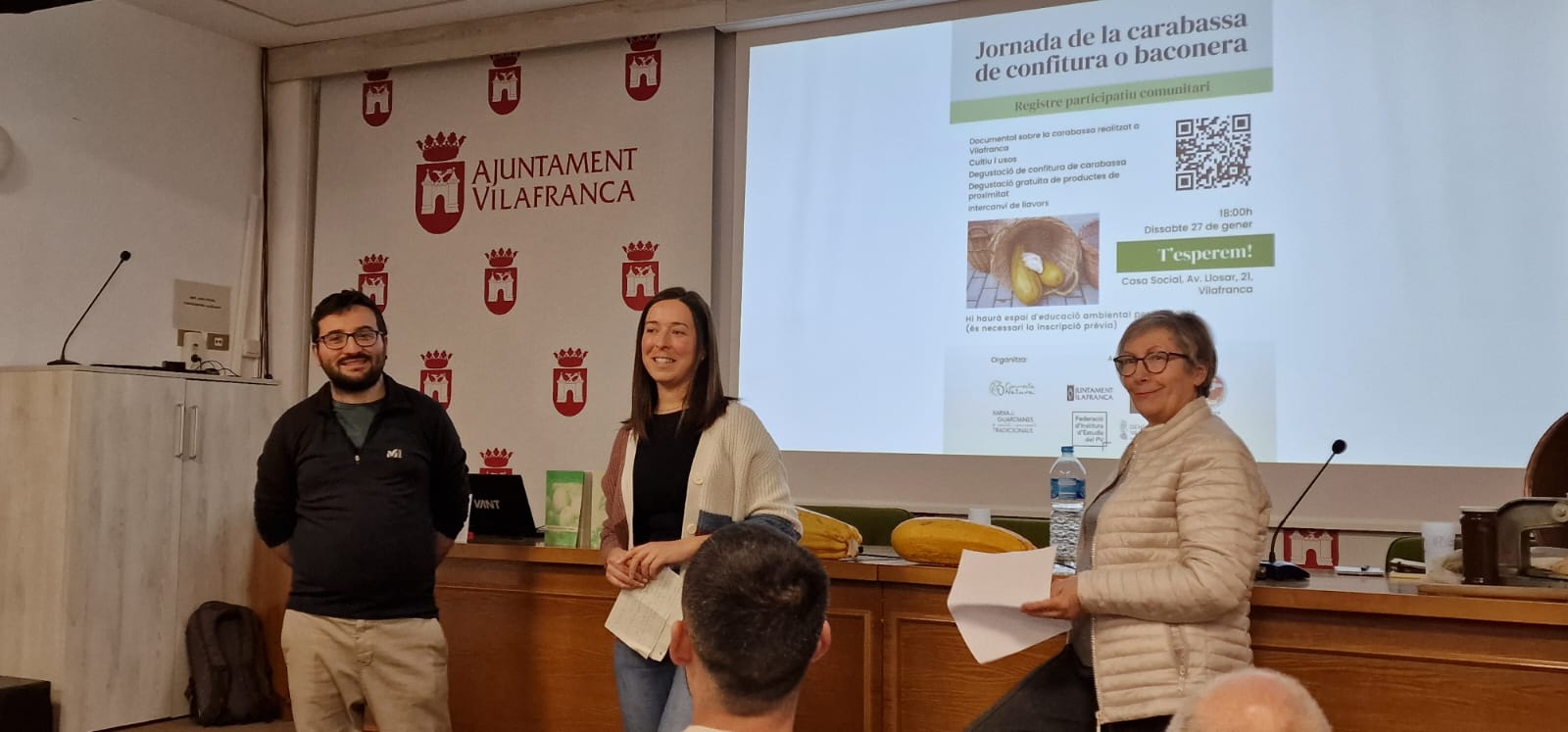 Jornada per revivar el cultiu de la carabassa a Vilafranca